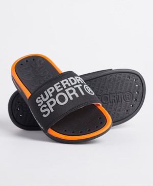 Superdry Swimsport Női Papucs Fekete | WKFAR7690